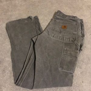 Carhartt Double Knee Gray Work Pants